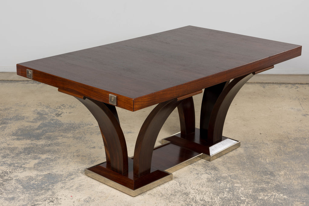 1930s Parisan Art Deco Rosewood Dining Table
