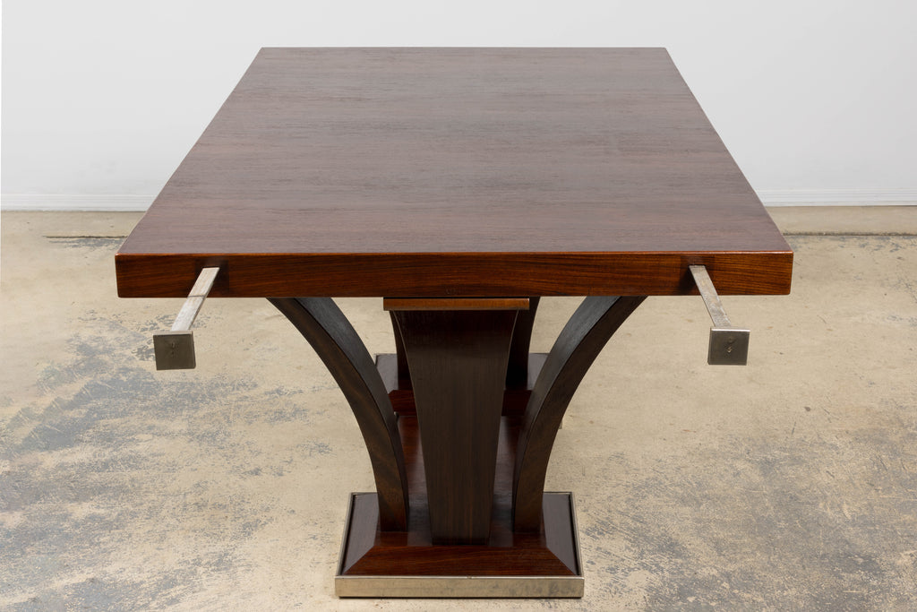 1930s Parisan Art Deco Rosewood Dining Table