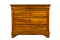 19th Century French Louis Philippe Walnut Chest of Drawers W/ Carrara Marble