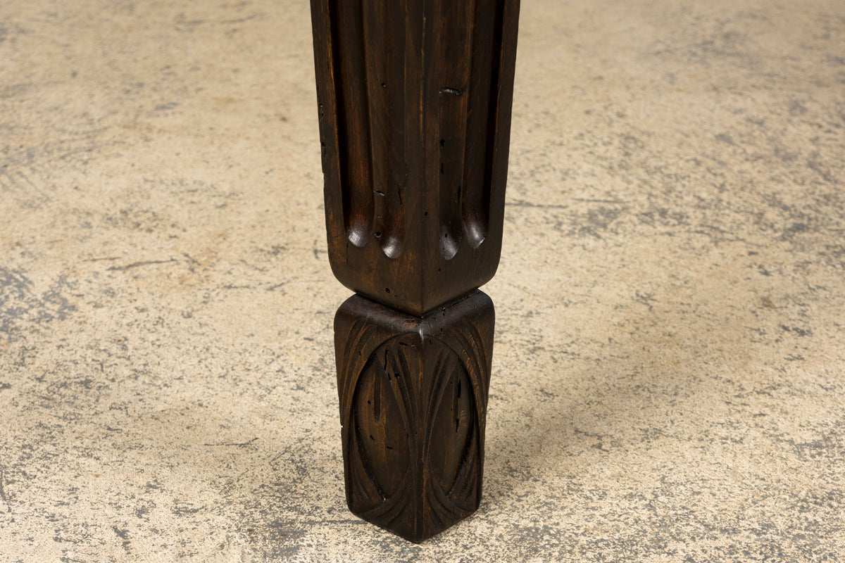1940s French Art Deco Oval Maple Dining Table