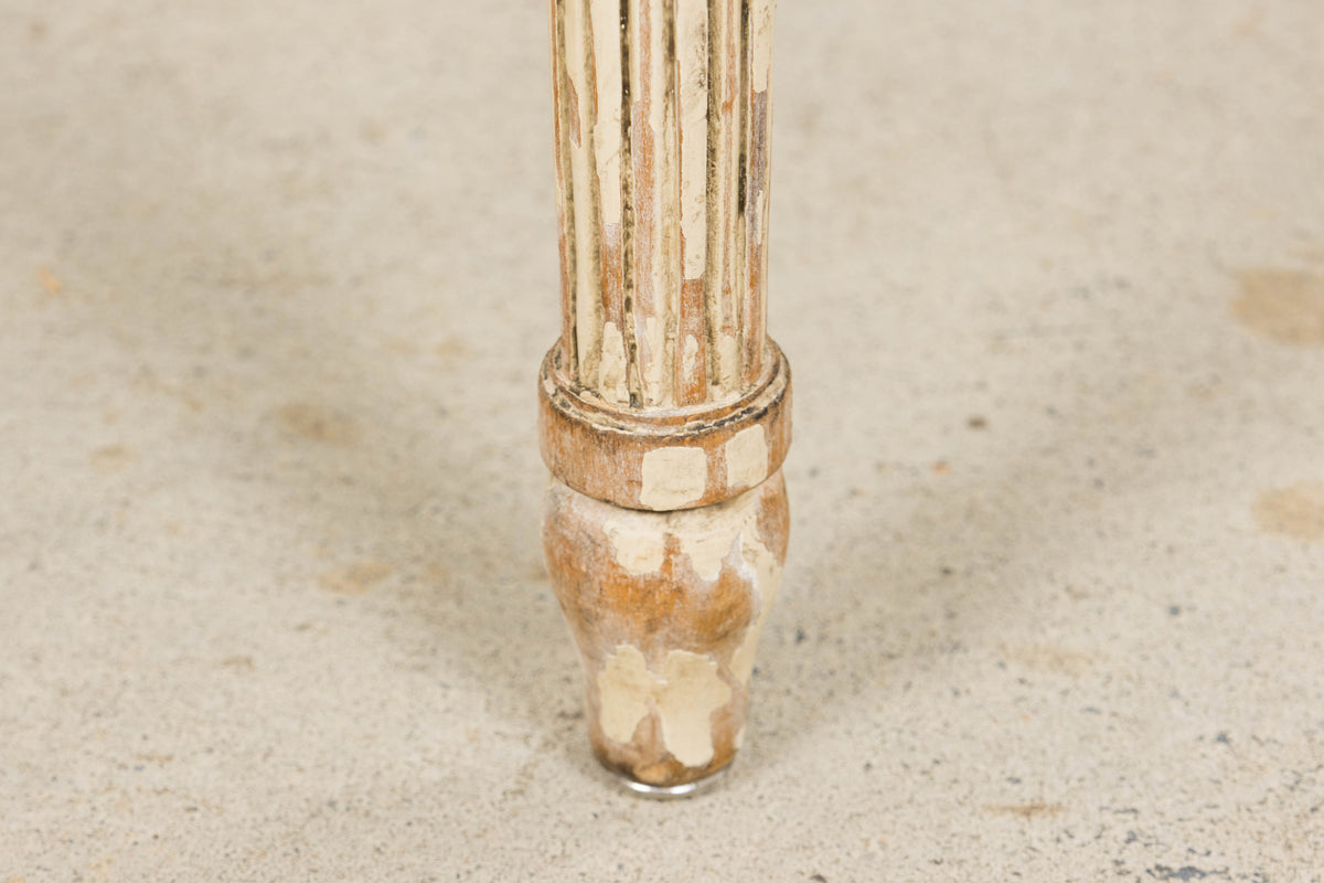 Antique French Louis XVI Style Painted Dining Chairs in French Blue - Set of 4