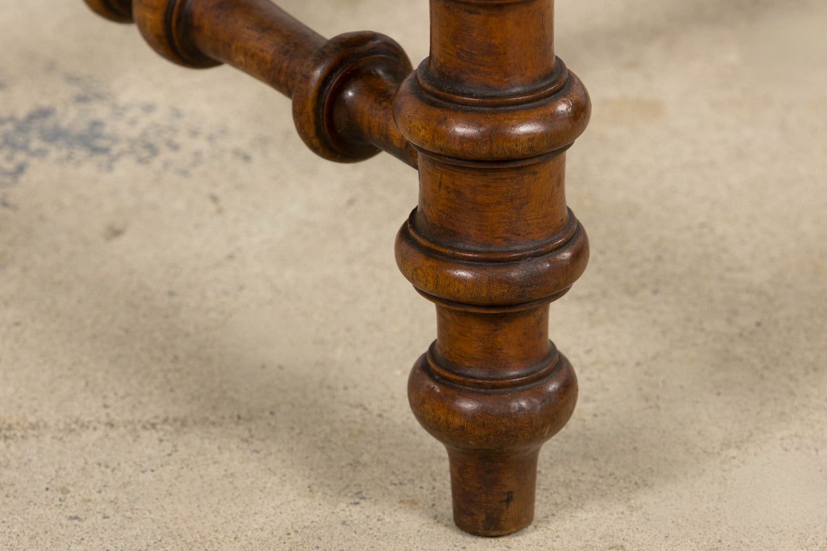 Late 19th Century French Louis XIII Style Dining Chairs W/ Cane Seats - Set of 6