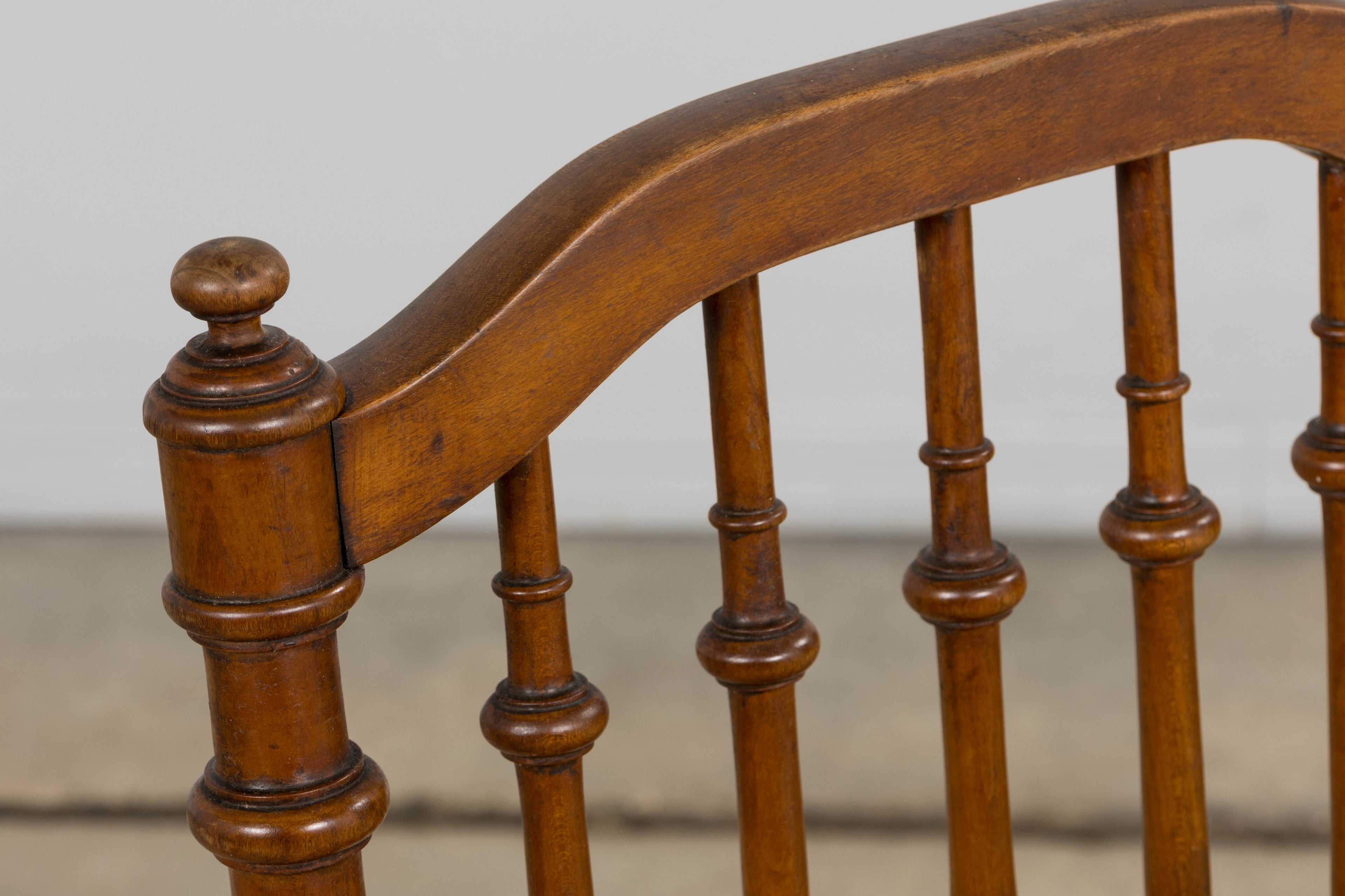 Late 19th Century French Louis XIII Style Dining Chairs W/ Cane Seats - Set of 6