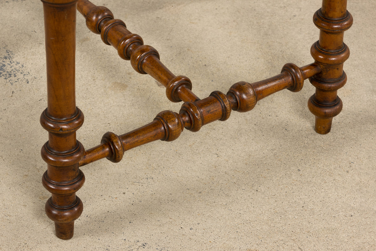 Late 19th Century French Louis XIII Style Dining Chairs W/ Cane Seats - Set of 6