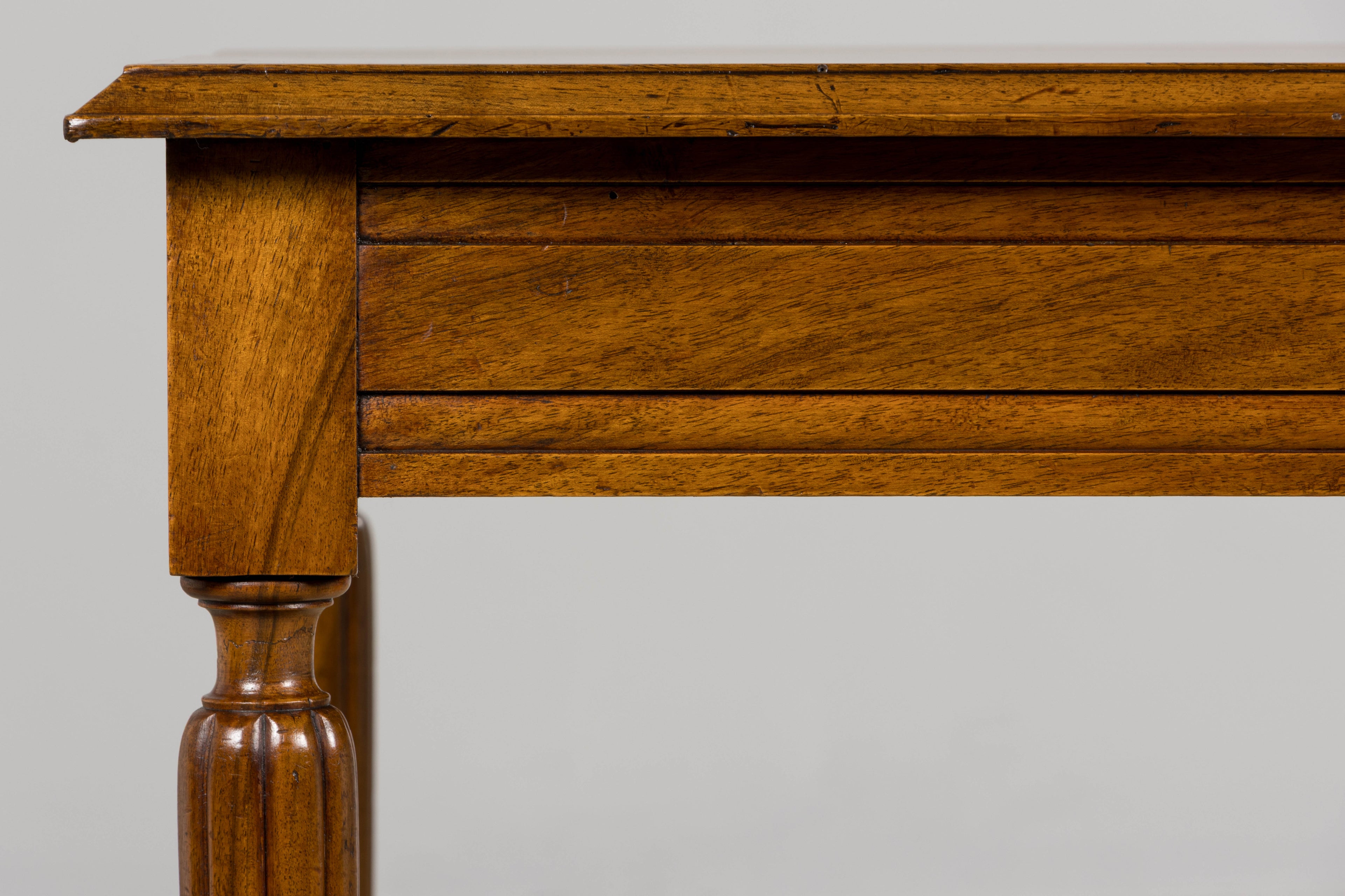 1920s French Art Deco Walnut Writing Table