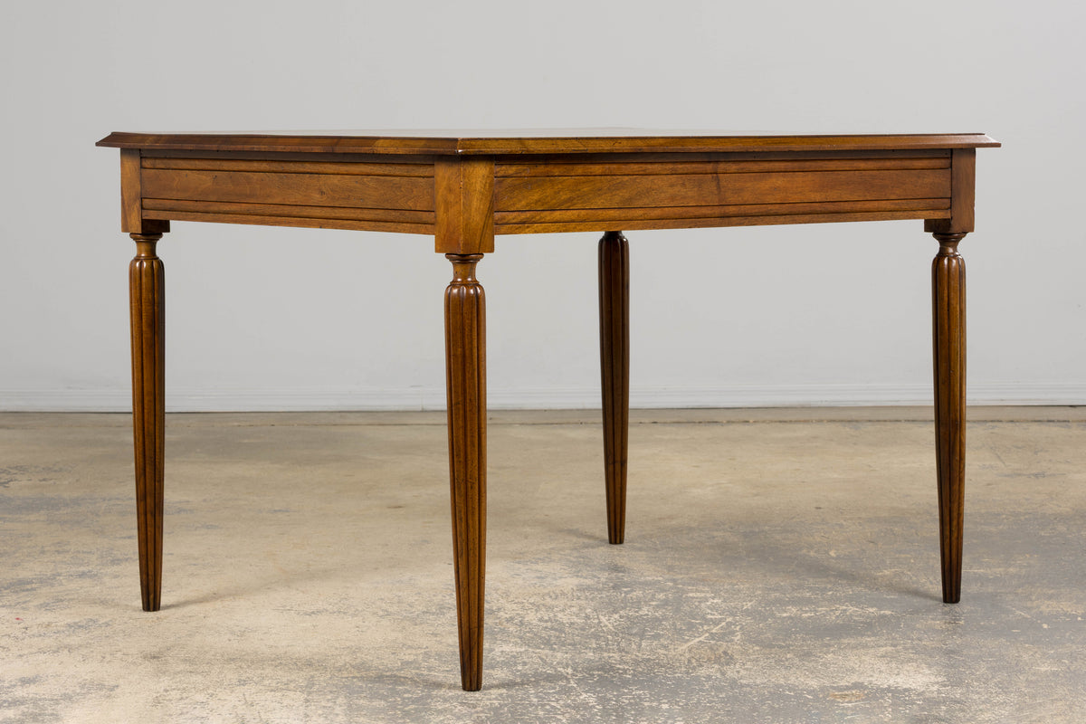 1920s French Art Deco Walnut Writing Table