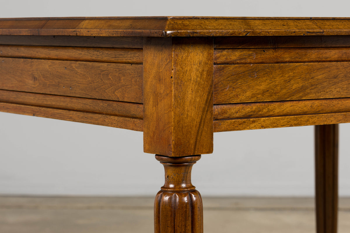 1920s French Art Deco Walnut Writing Table