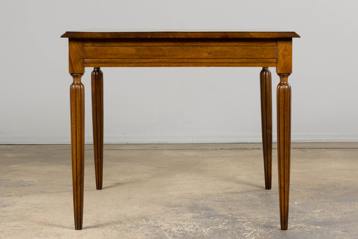 1920s French Art Deco Walnut Writing Table