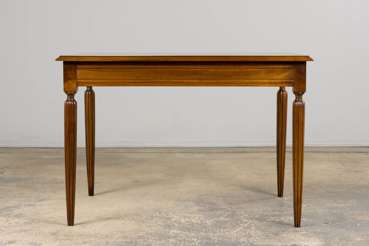1920s French Art Deco Walnut Writing Table