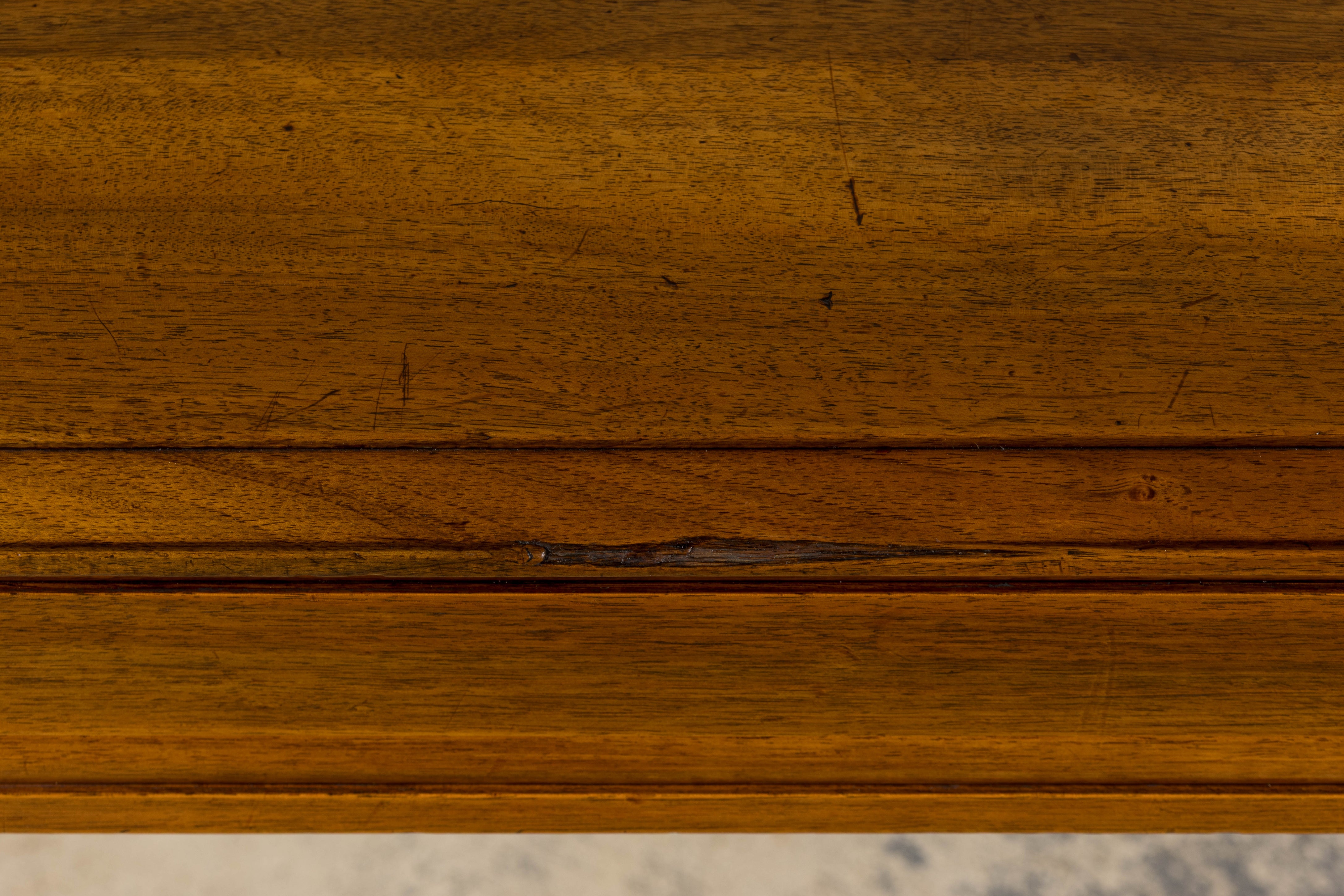 1920s French Art Deco Walnut Writing Table