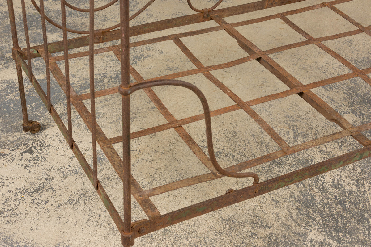19th Century French Napoleon III Wrought Iron Outdoor Daybed