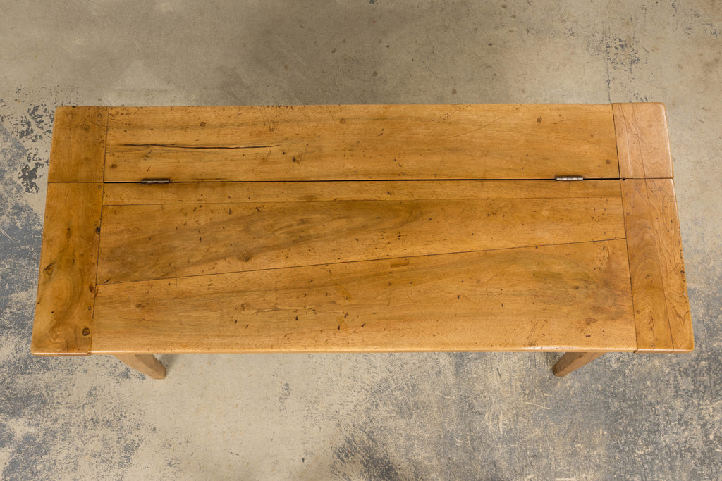 Early 19th Century French Provincial Fruitwood Petrin Dough Table
