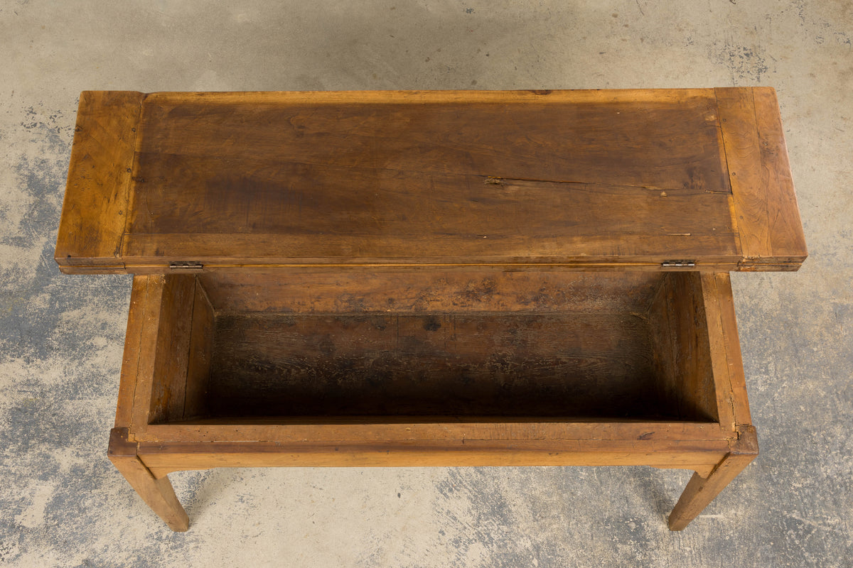 Early 19th Century French Provincial Fruitwood Petrin Dough Table