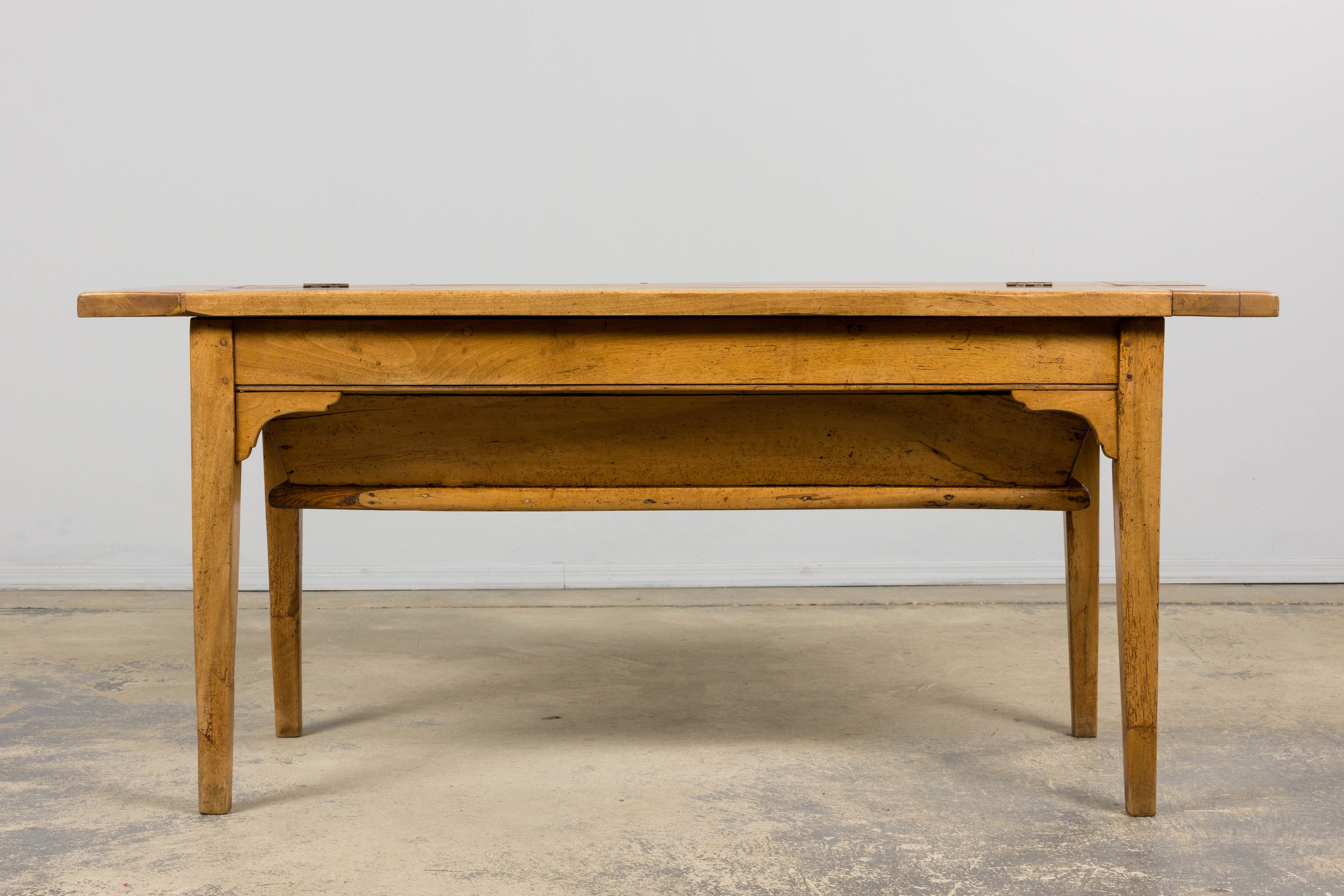 Early 19th Century French Provincial Fruitwood Petrin Dough Table