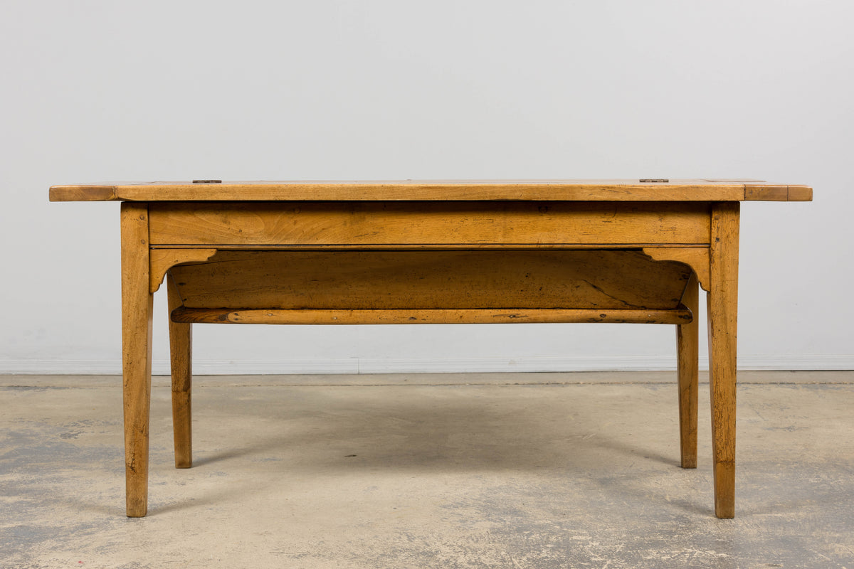Early 19th Century French Provincial Fruitwood Petrin Dough Table