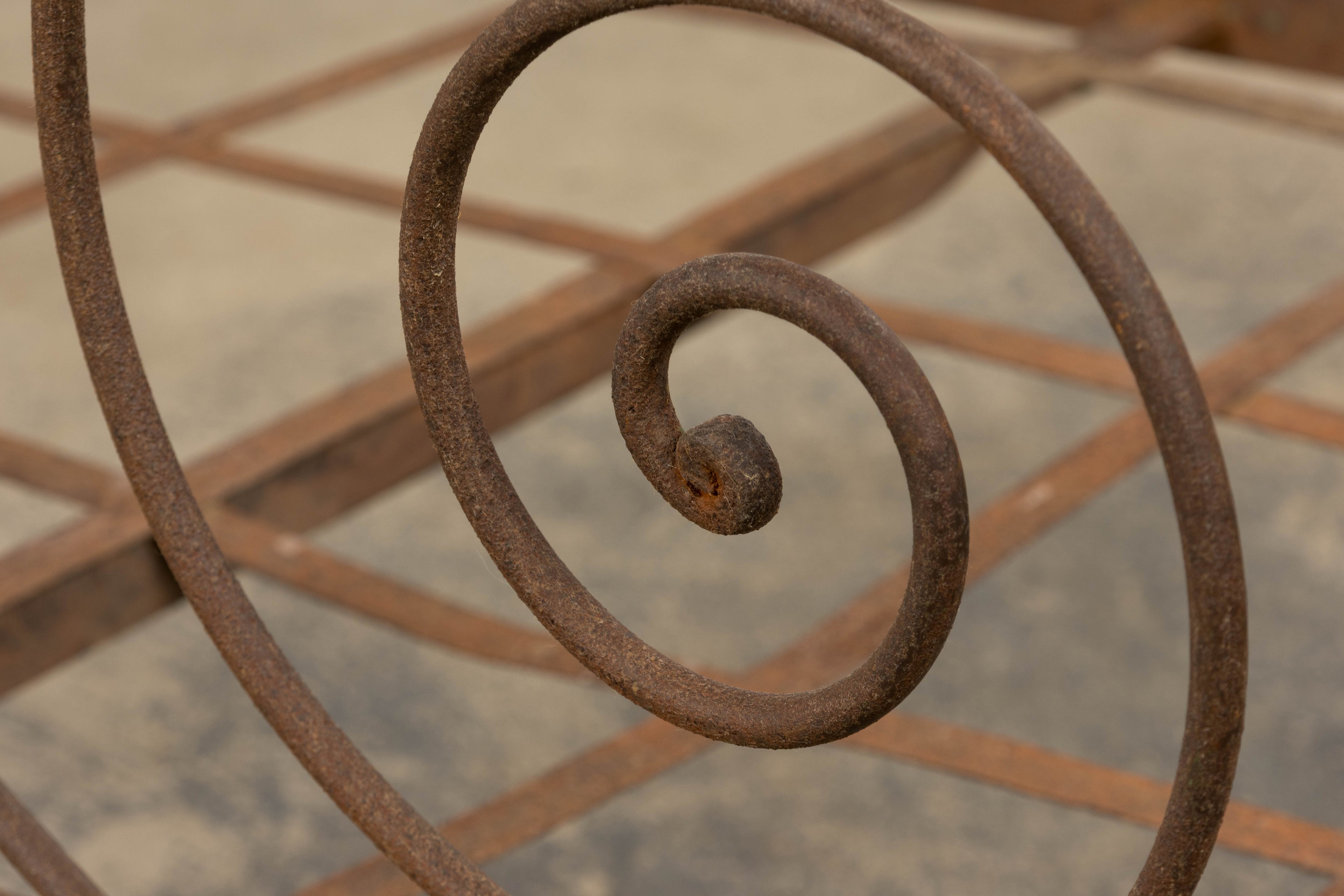 19th Century French Napoleon III Wrought Iron Outdoor Daybed