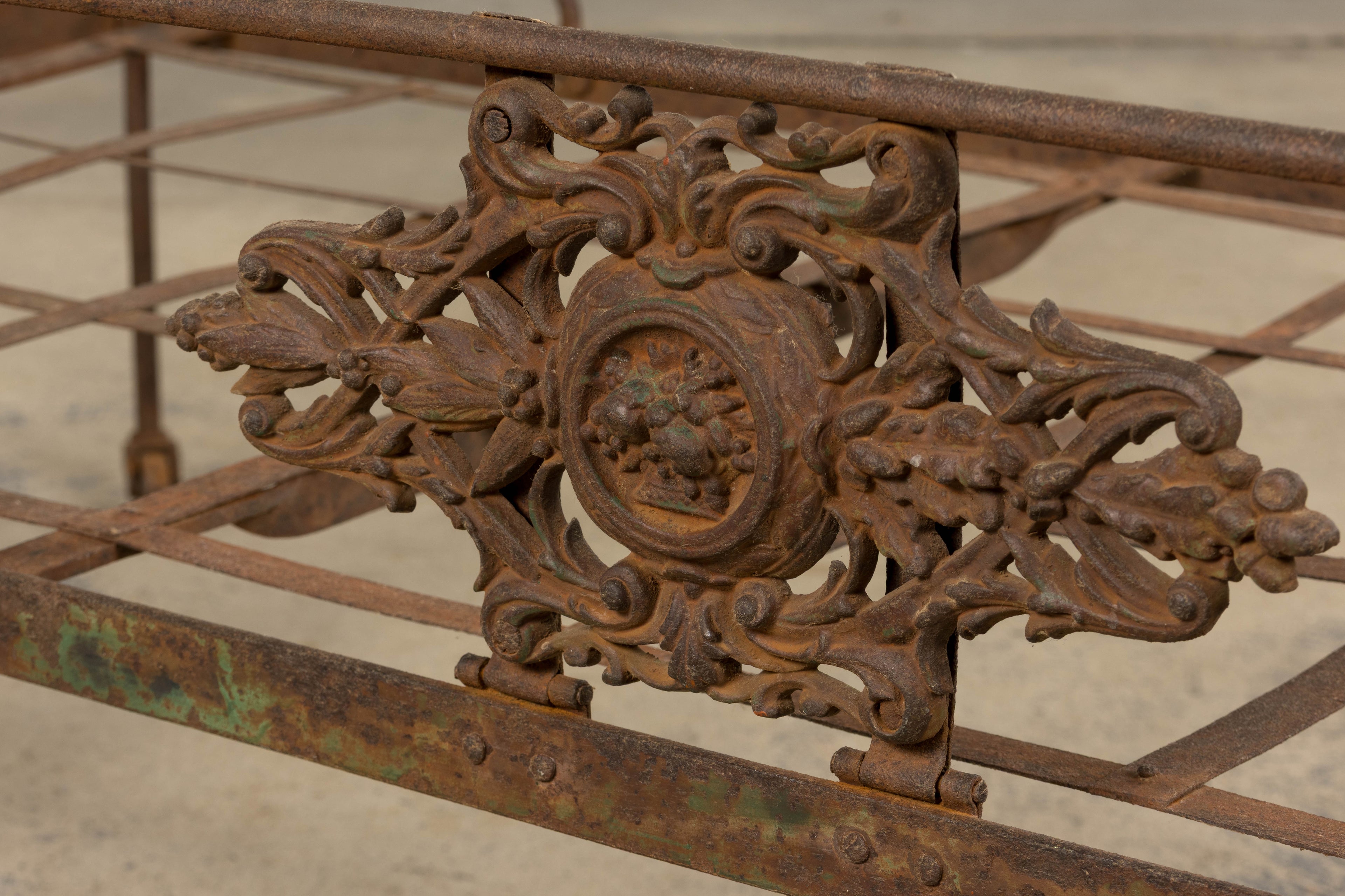 19th Century French Napoleon III Wrought Iron Outdoor Daybed
