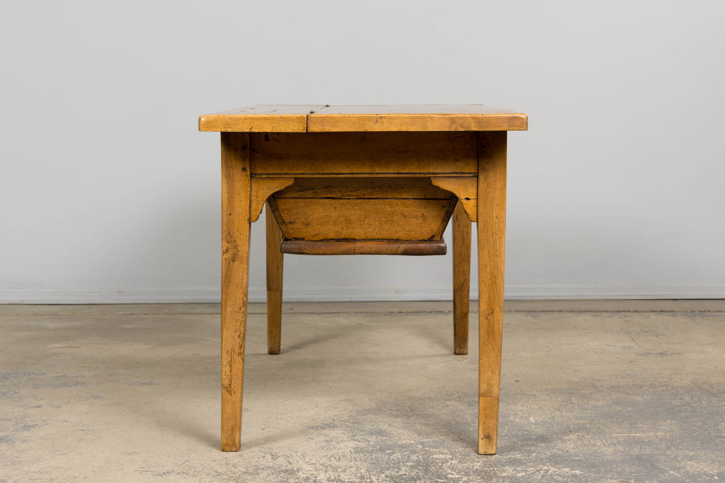 Early 19th Century French Provincial Fruitwood Petrin Dough Table