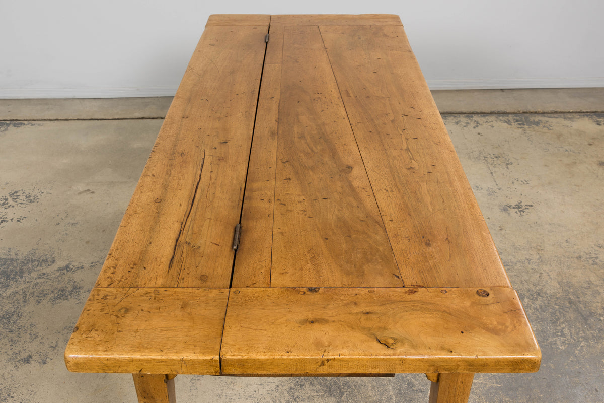Early 19th Century French Provincial Fruitwood Petrin Dough Table