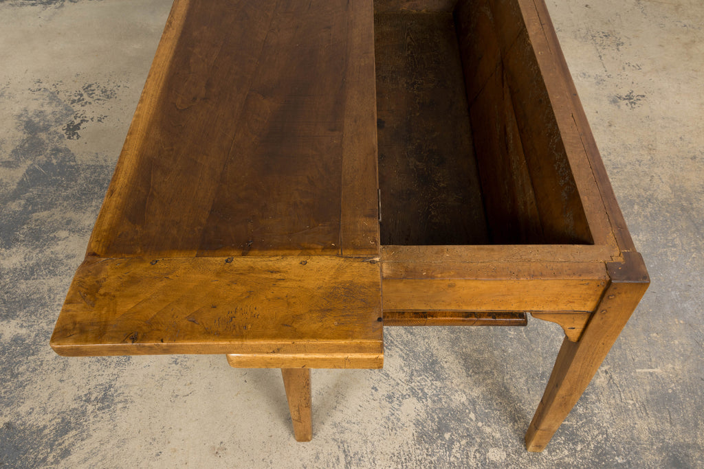 Early 19th Century French Provincial Fruitwood Petrin Dough Table