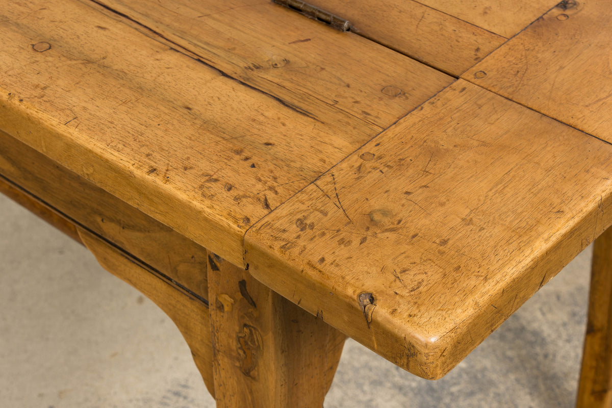 Early 19th Century French Provincial Fruitwood Petrin Dough Table