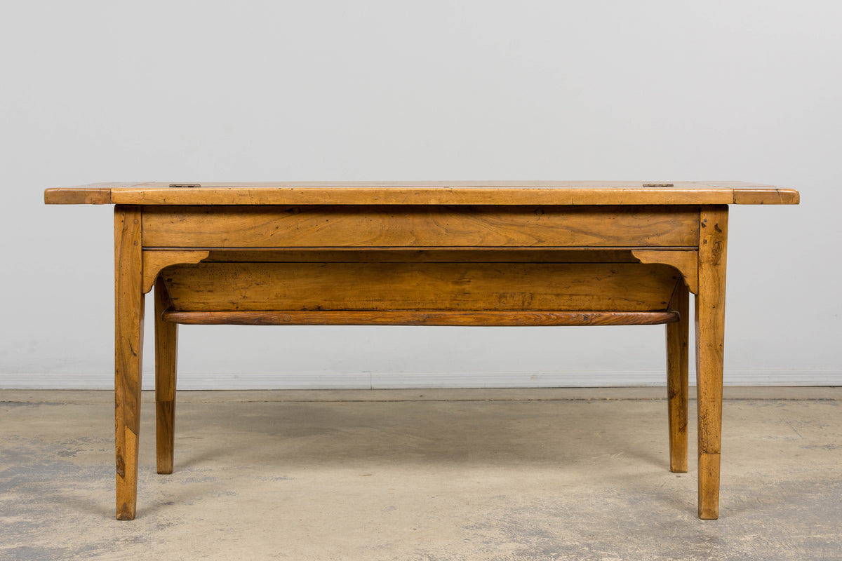 Early 19th Century French Provincial Fruitwood Petrin Dough Table