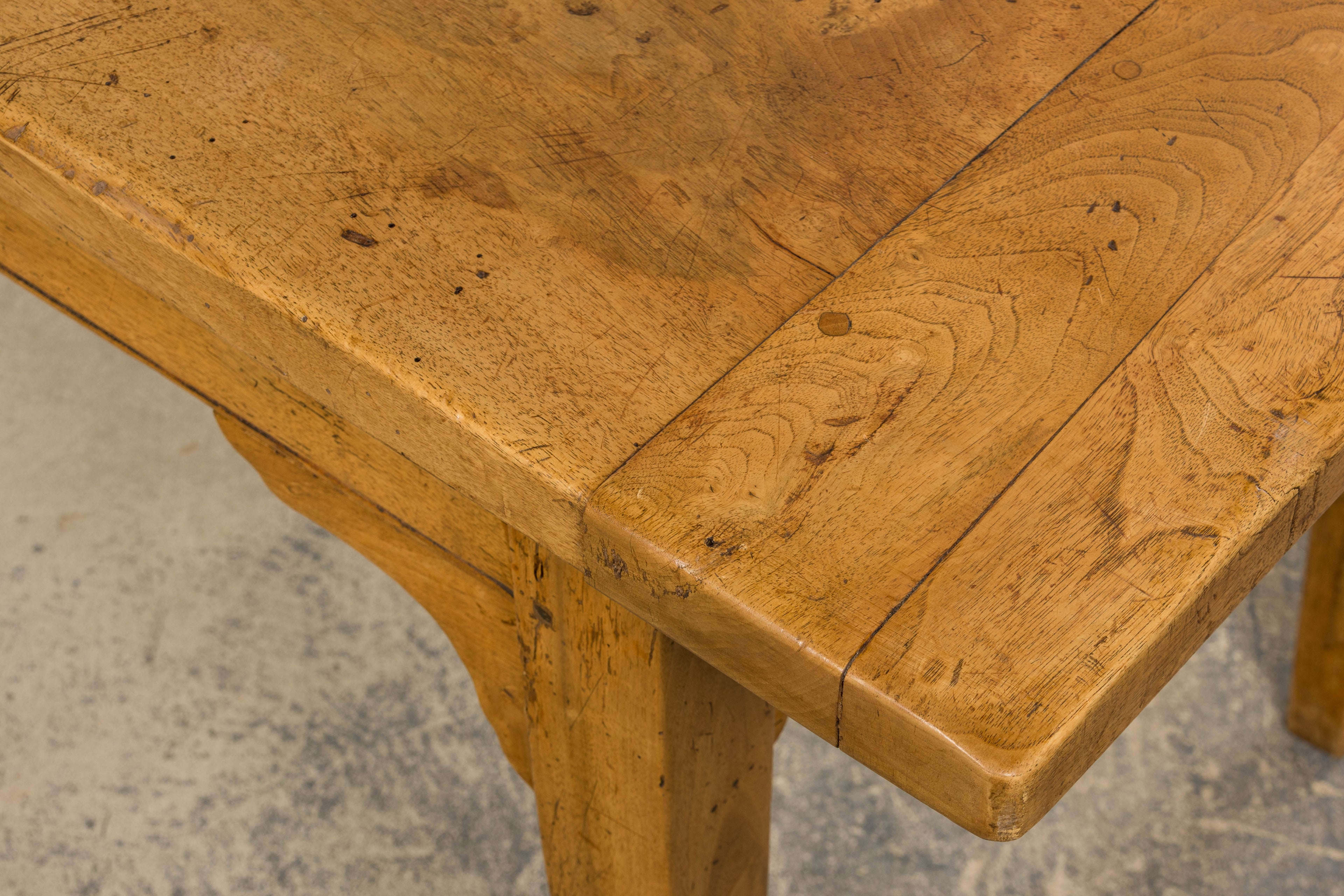 Early 19th Century French Provincial Fruitwood Petrin Dough Table