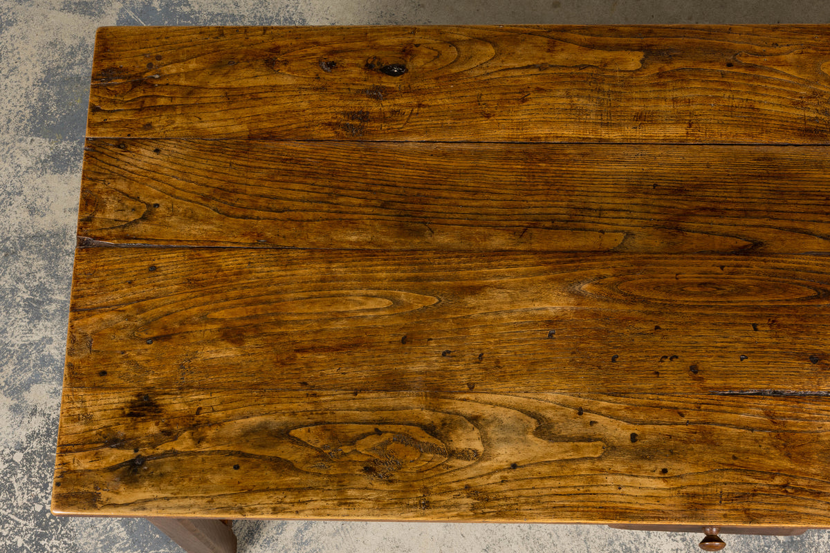 Early 19th Century French Provincial Farmhouse Mixed Wood Trestle Table