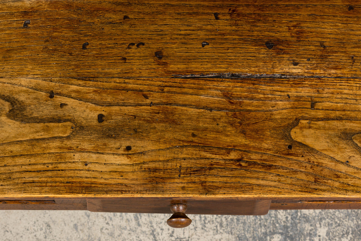 Early 19th Century French Provincial Farmhouse Mixed Wood Trestle Table