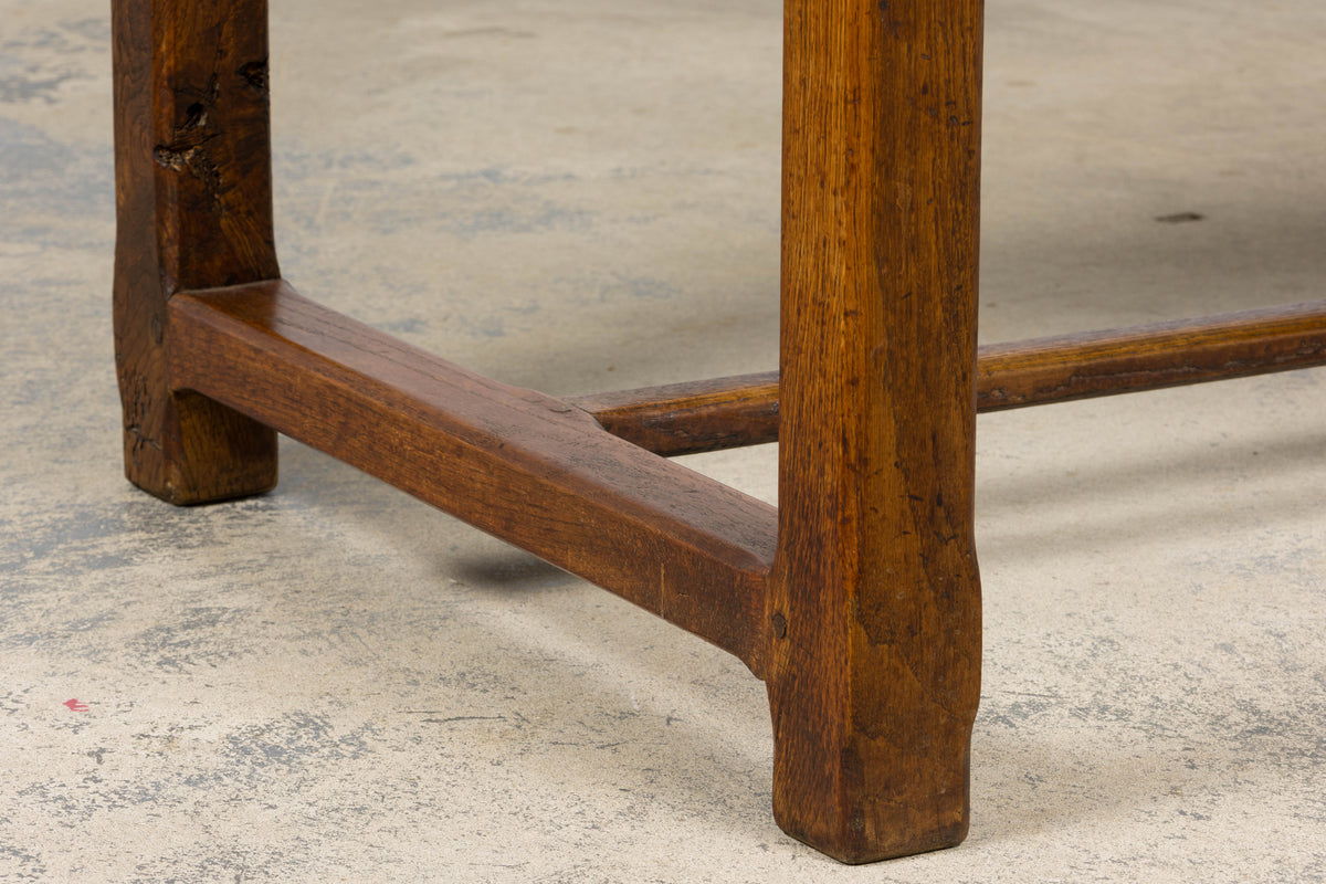 Early 19th Century French Provincial Farmhouse Mixed Wood Trestle Table