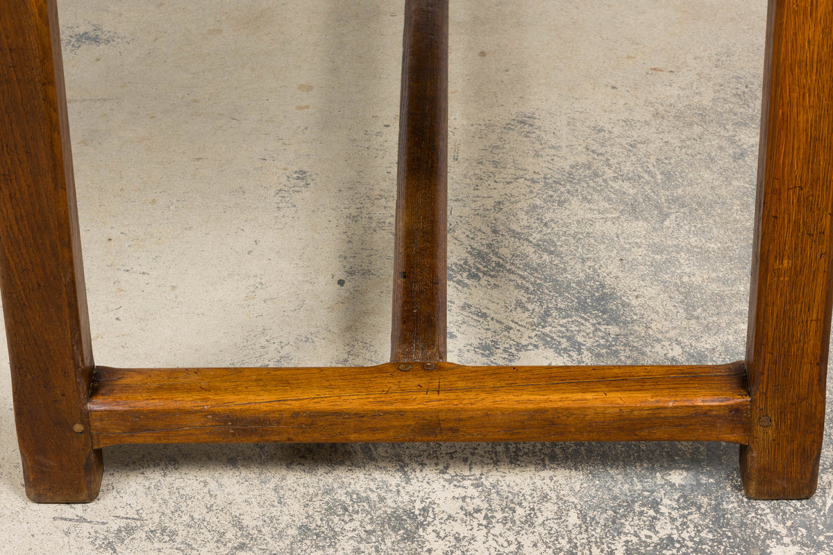 Early 19th Century French Provincial Farmhouse Mixed Wood Trestle Table