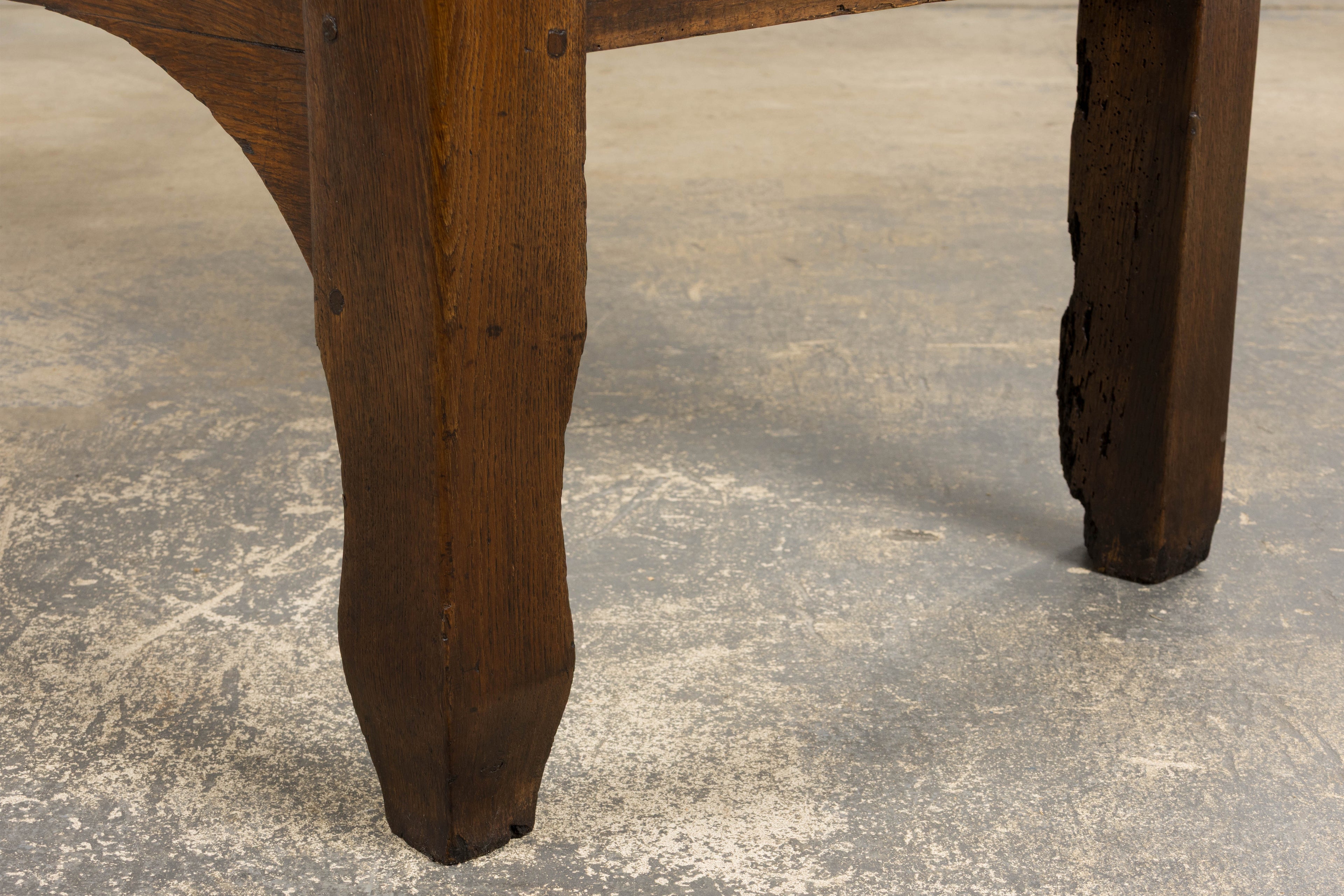 Early 19th Century Country French Provincial Oak Coffer Trunk