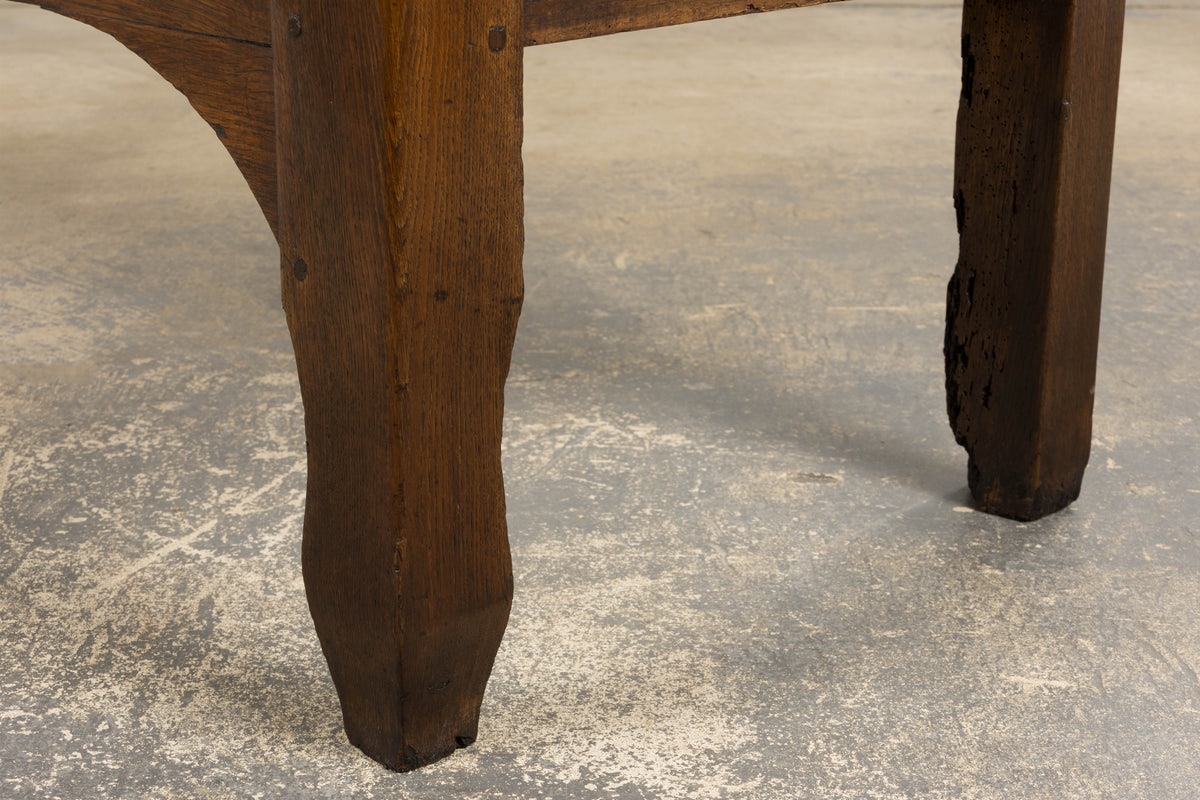 Early 19th Century Country French Provincial Oak Coffer Trunk