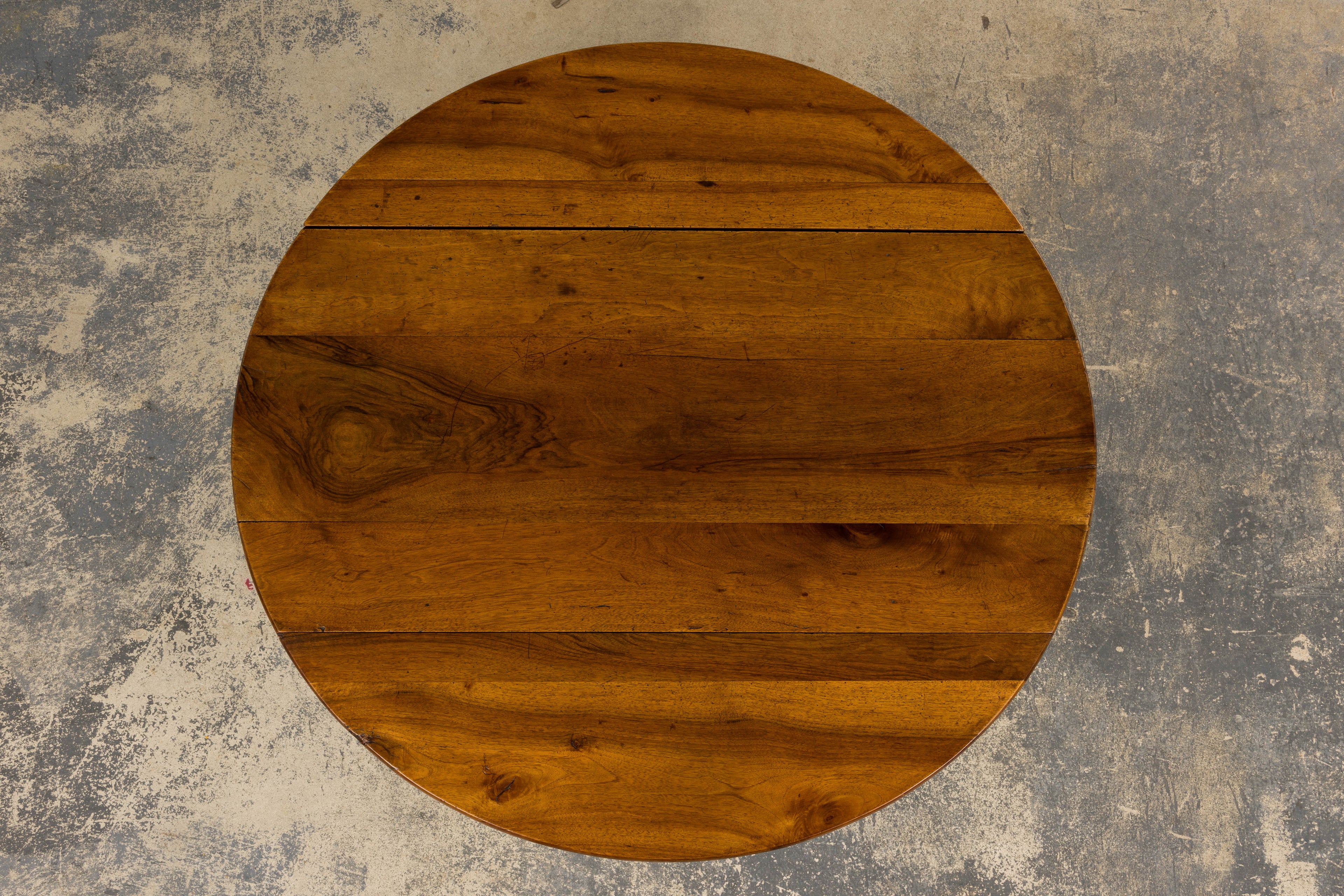 19th Century Country French Provincial Walnut Drop Leaf Table