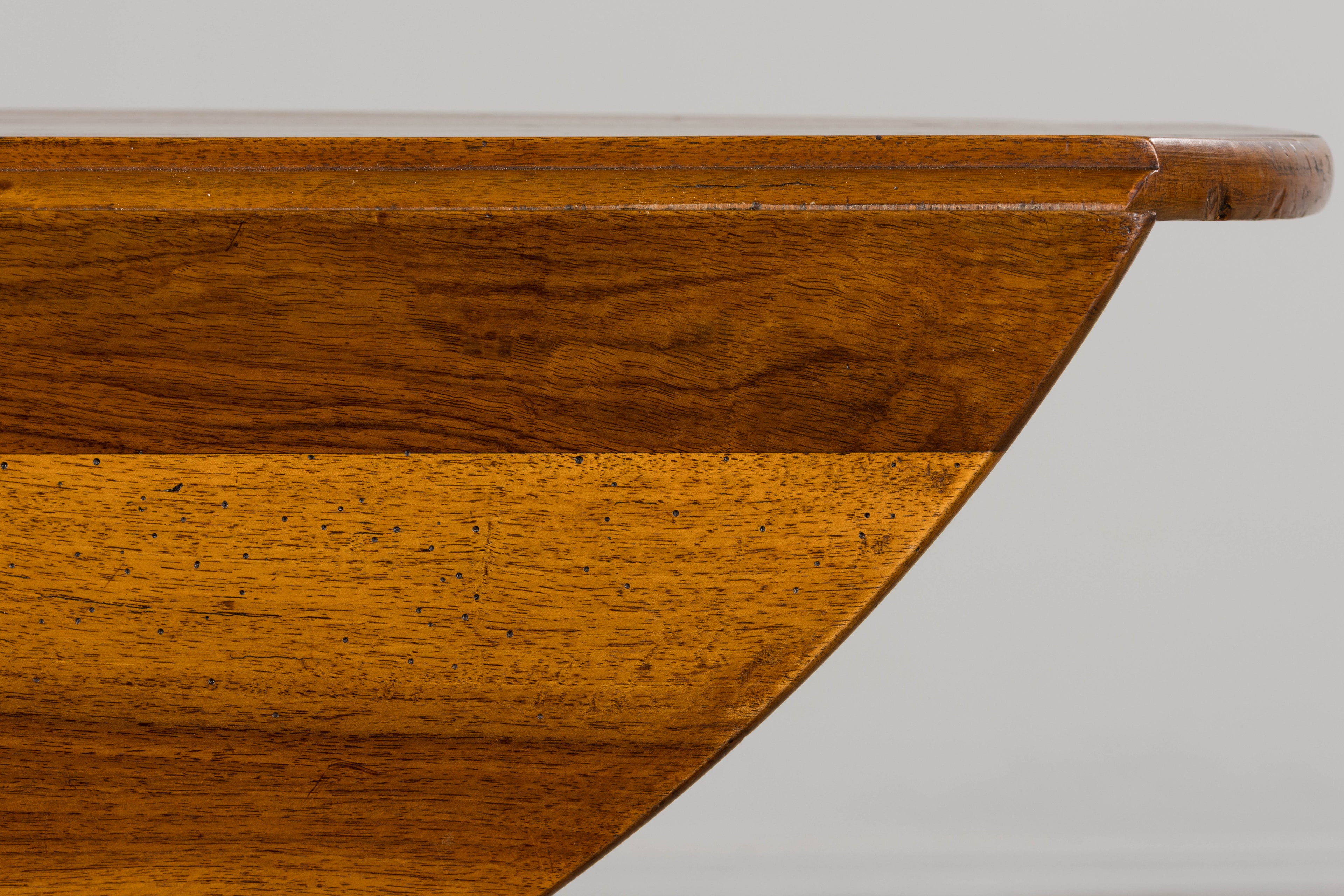 19th Century Country French Provincial Walnut Drop Leaf Table