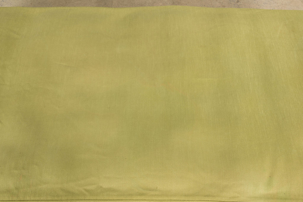 Antique French Louis XV Style Walnut Cane Daybed W/ Light Green Linen