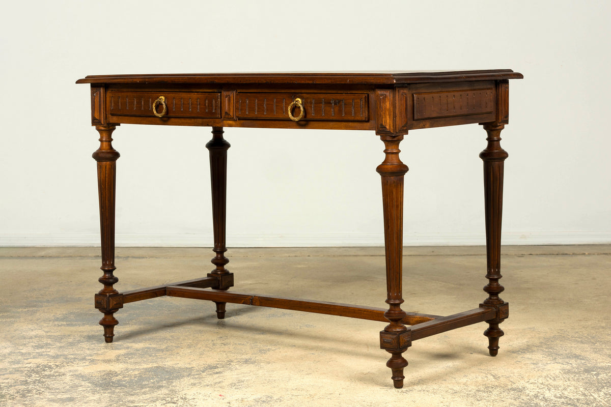 Late 19th Century French Napoleon III Walnut Writing Desk