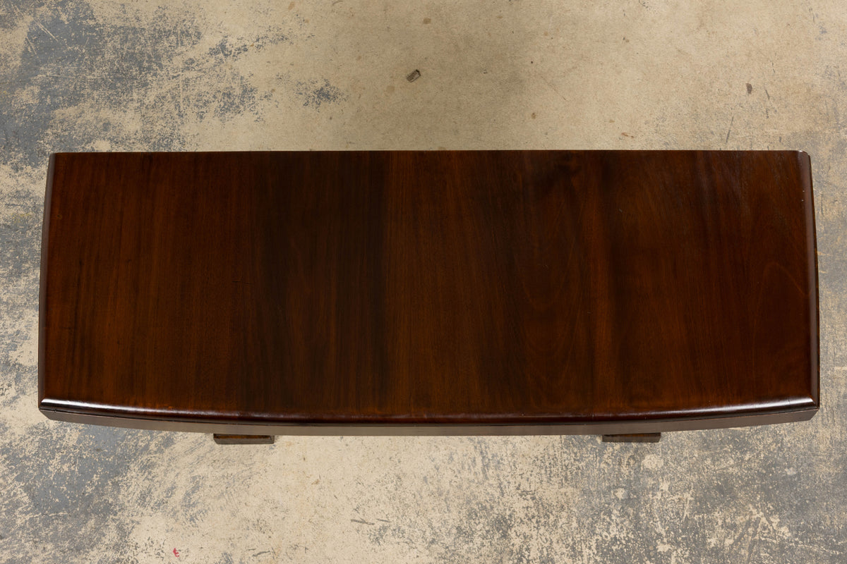 1930s French Art Deco Mahogany Console Table