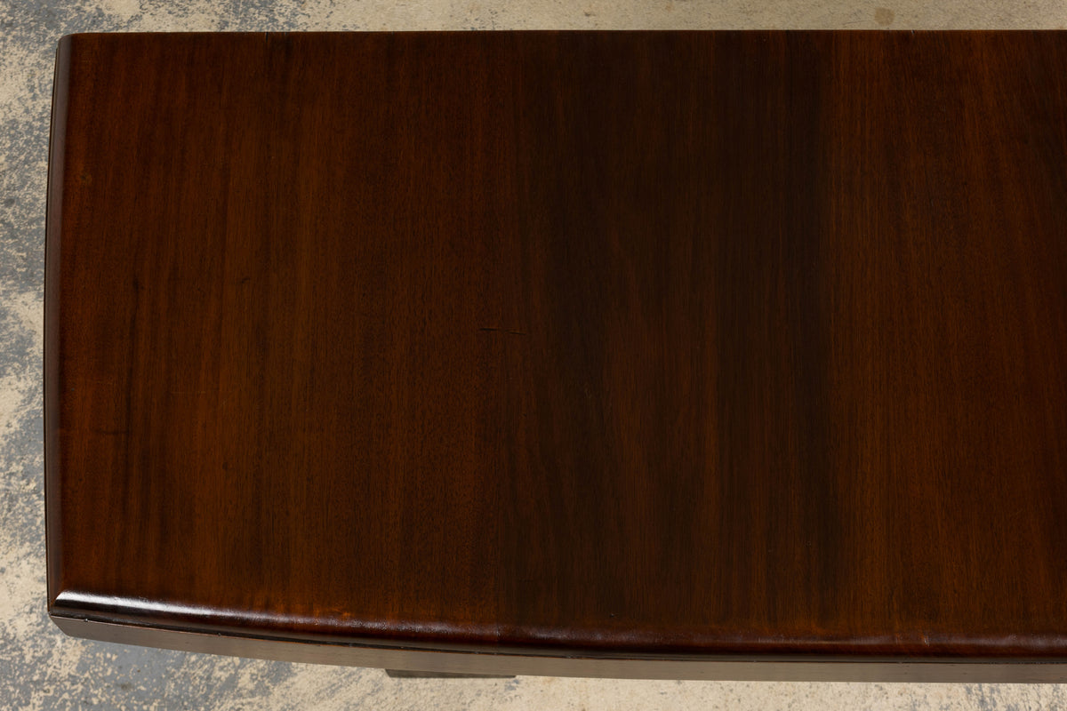 1930s French Art Deco Mahogany Console Table