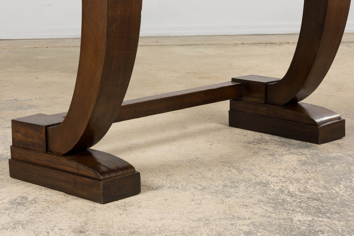 1930s French Art Deco Mahogany Console Table