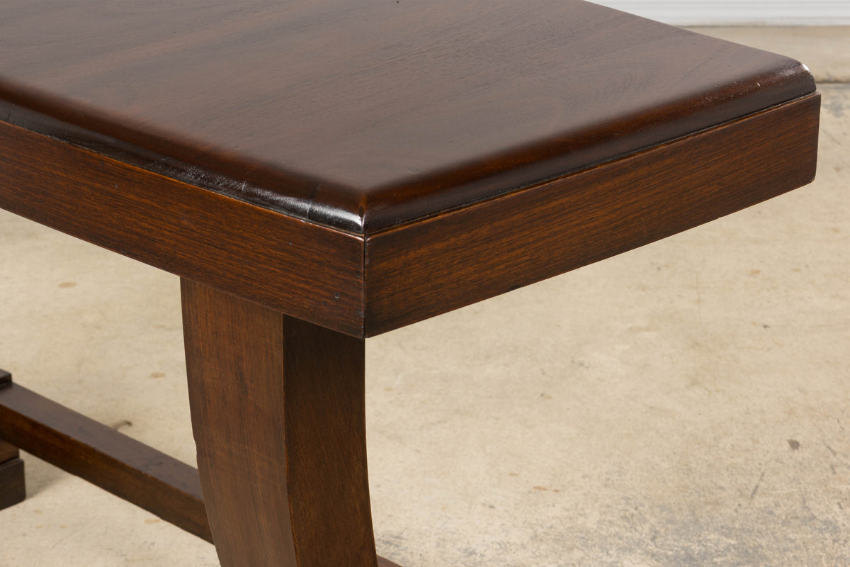 1930s French Art Deco Mahogany Console Table