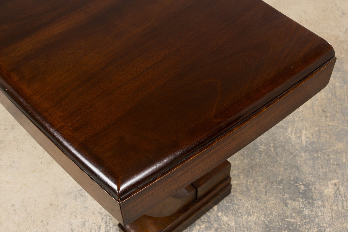 1930s French Art Deco Mahogany Console Table