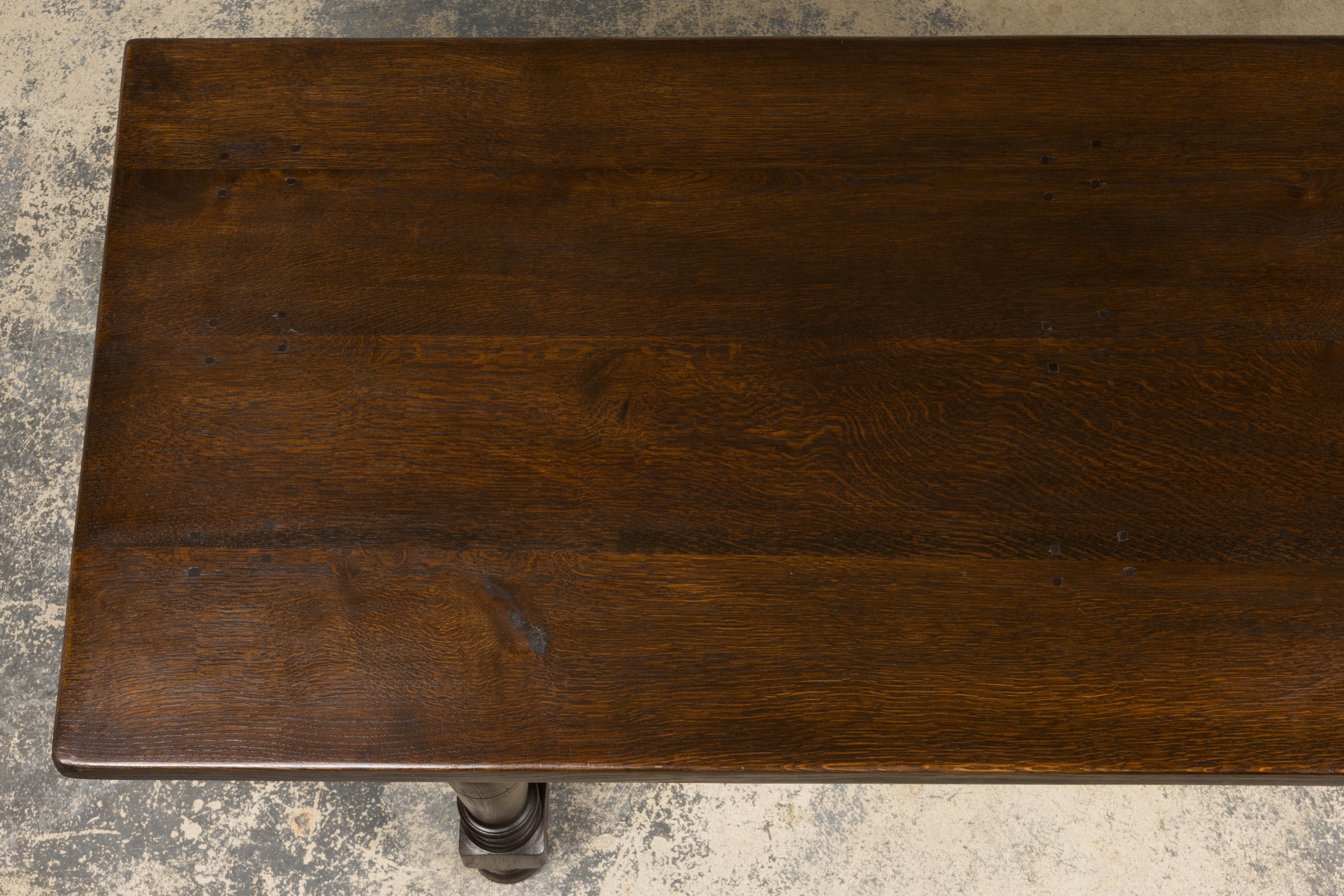 Antique French Louis XIII Style Oak Refectory Dining Table