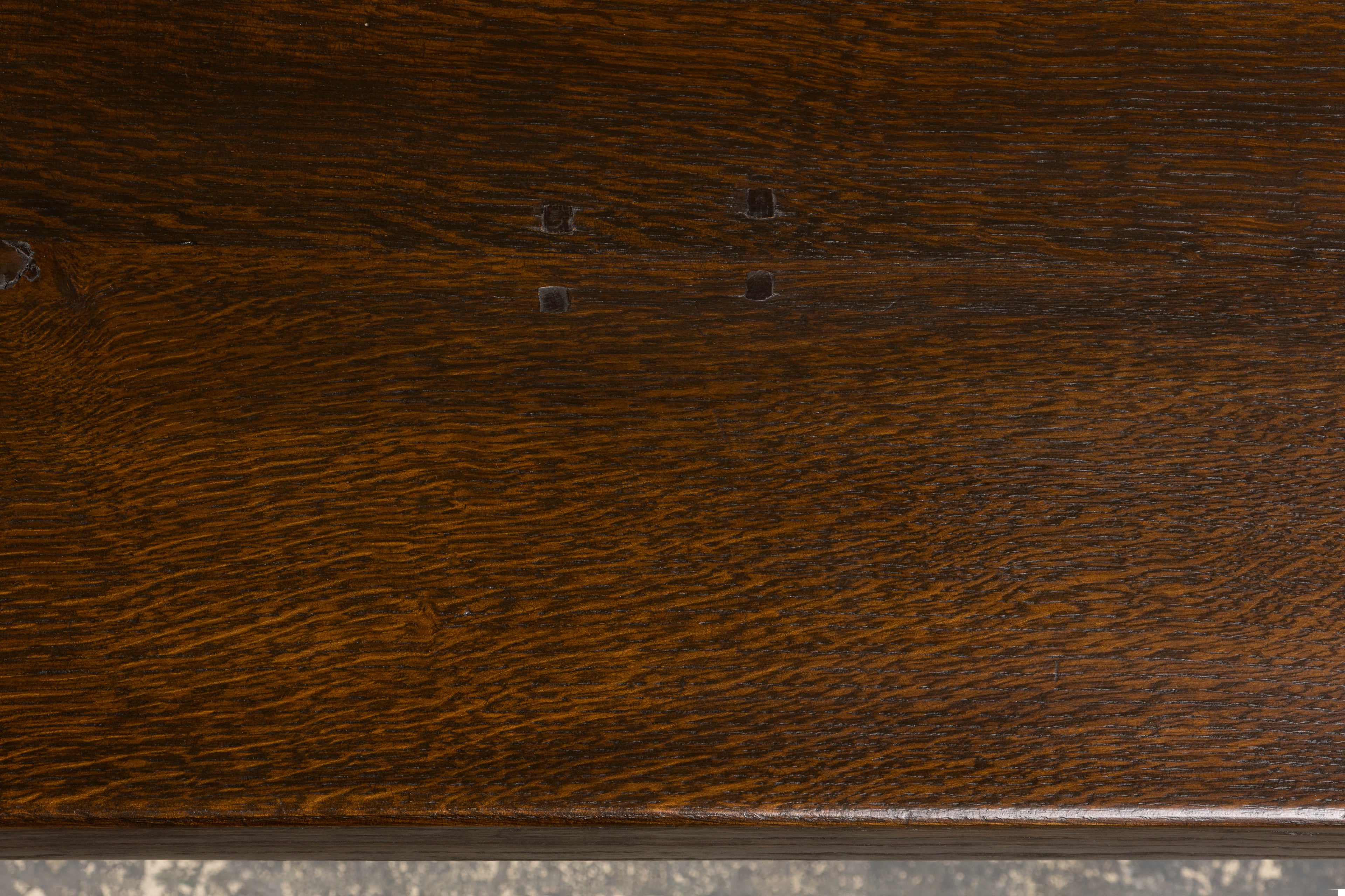 Antique French Louis XIII Style Oak Refectory Dining Table