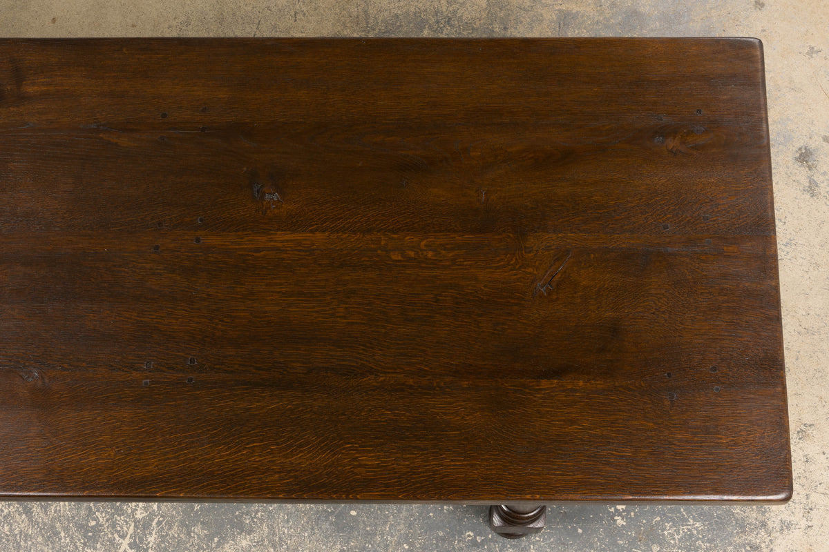Antique French Louis XIII Style Oak Refectory Dining Table