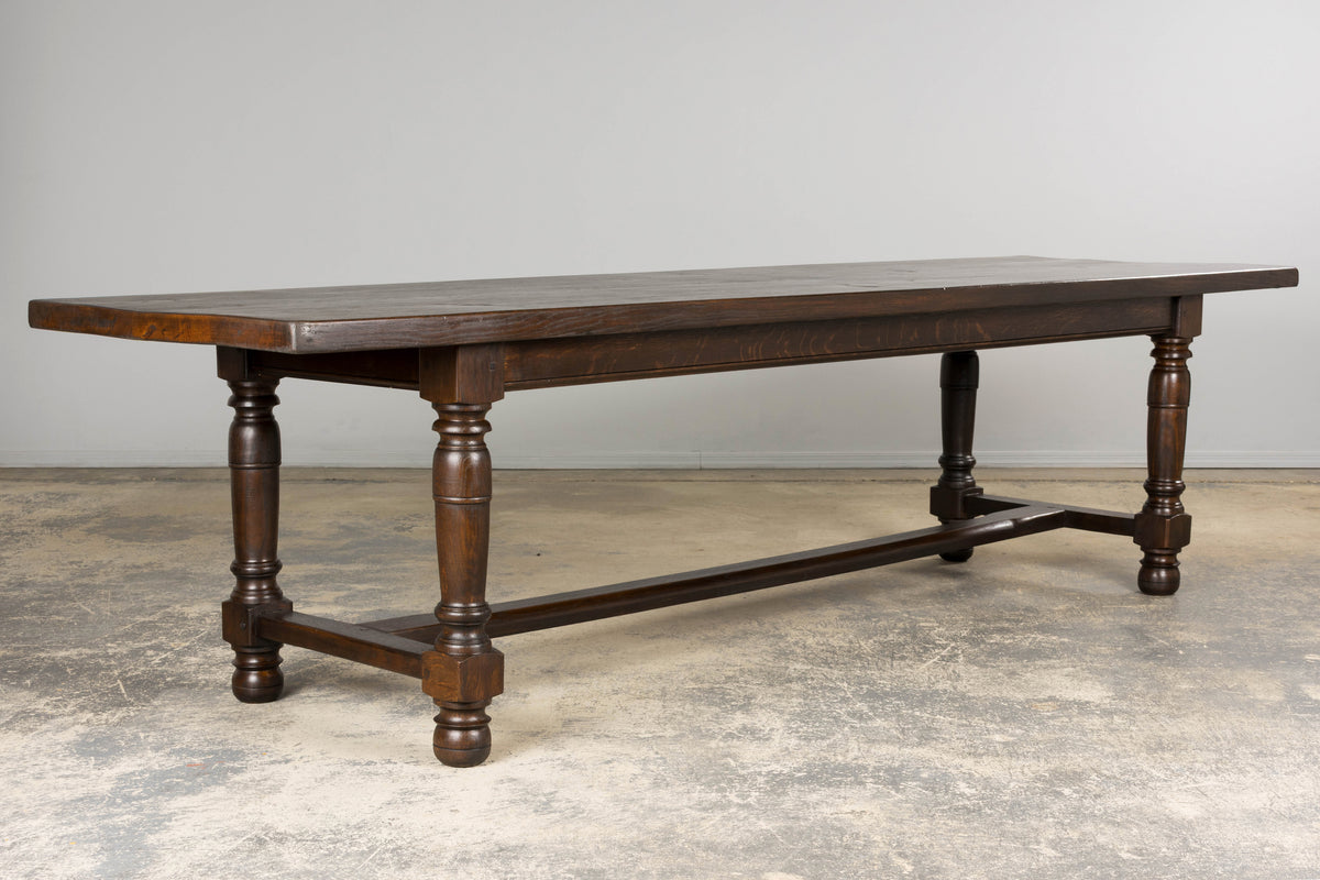 Antique French Louis XIII Style Oak Refectory Dining Table