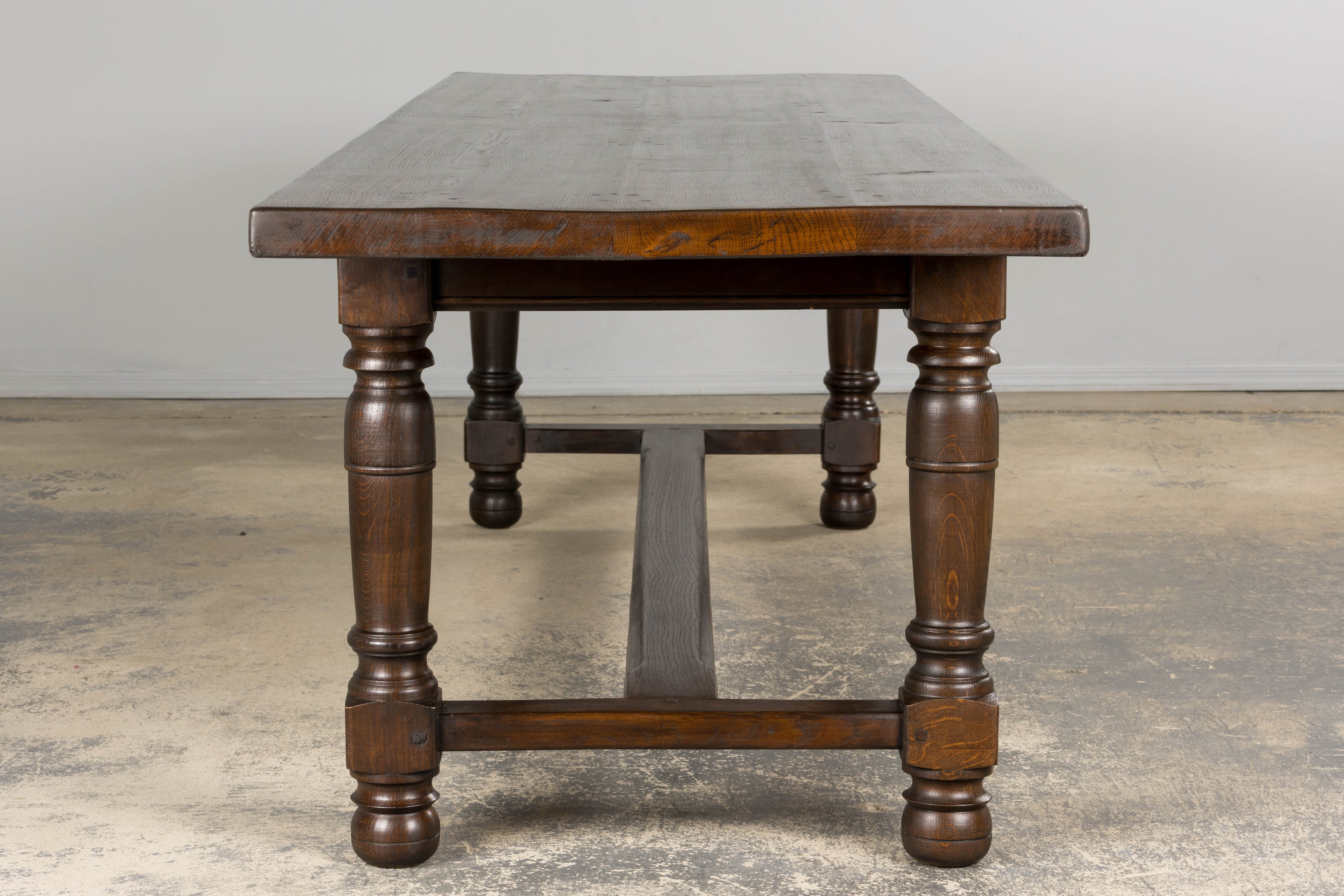 Antique French Louis XIII Style Oak Refectory Dining Table