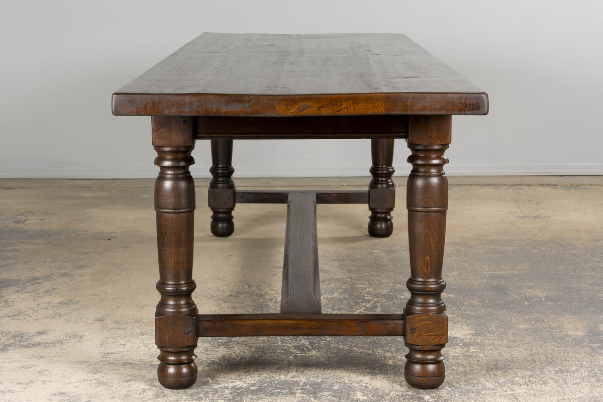 Antique French Louis XIII Style Oak Refectory Dining Table