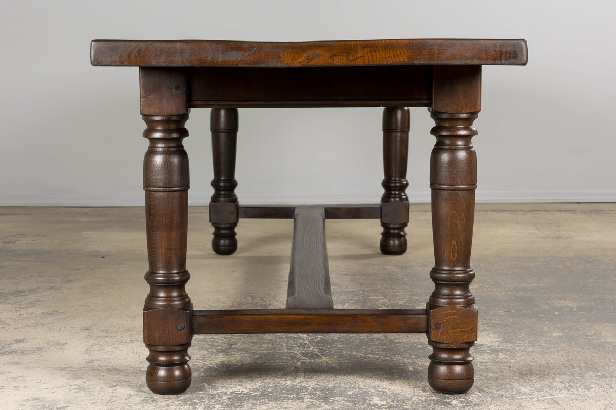 Antique French Louis XIII Style Oak Refectory Dining Table