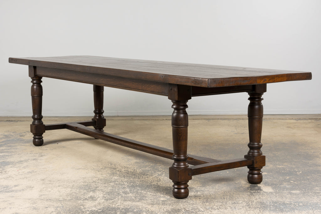 Antique French Louis XIII Style Oak Refectory Dining Table